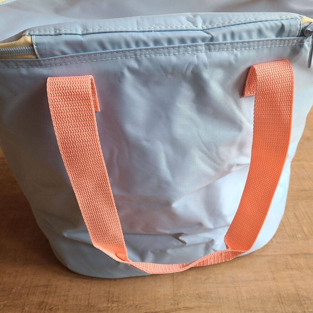 Thirty One Round About Cooler Thermal Bag Embroidered Color Block NEW 14" x 15" - Picture 3 of 8
